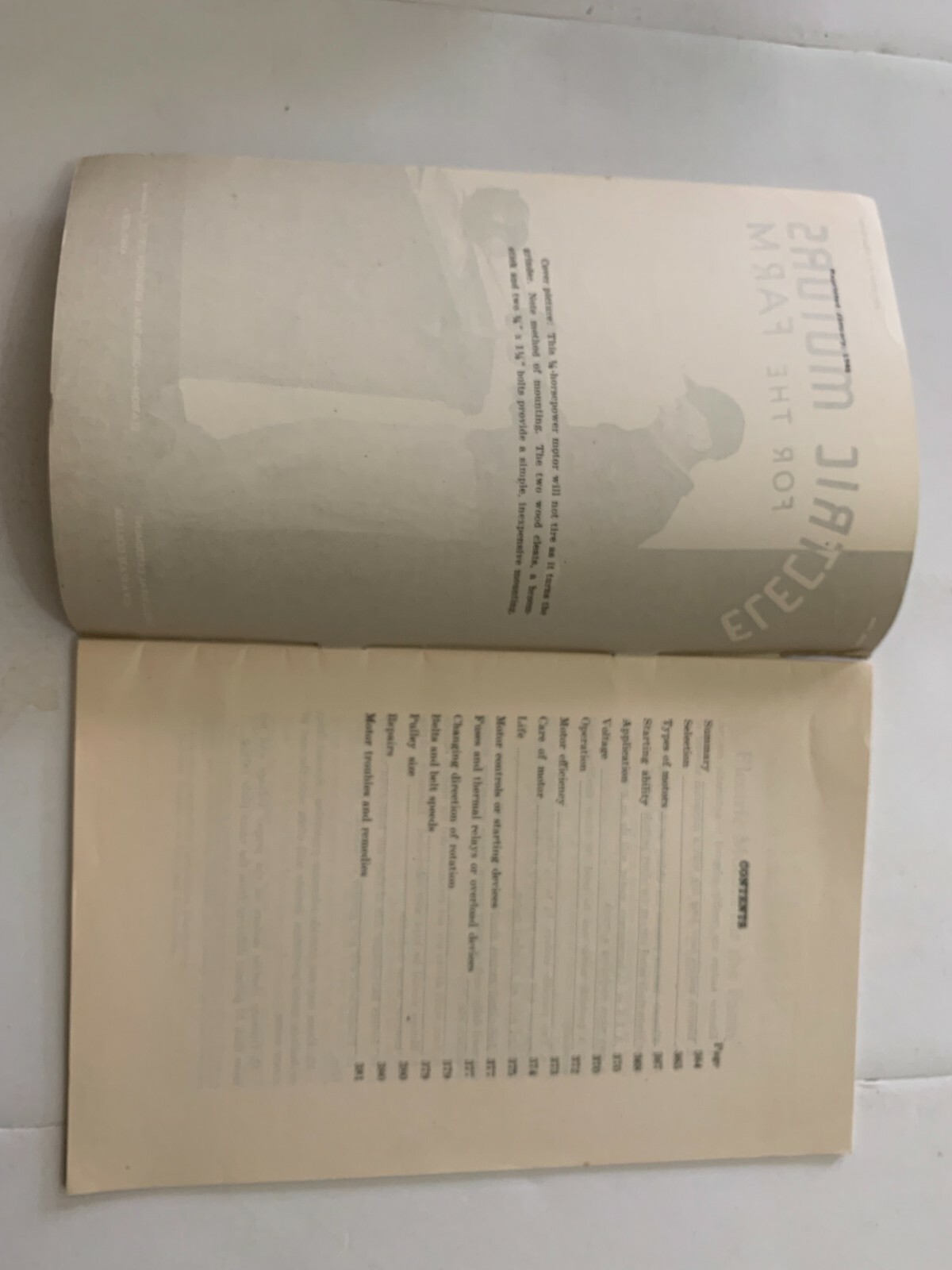 1946 Electric Motors For The Farm Agricultural Booklet Iowa State College