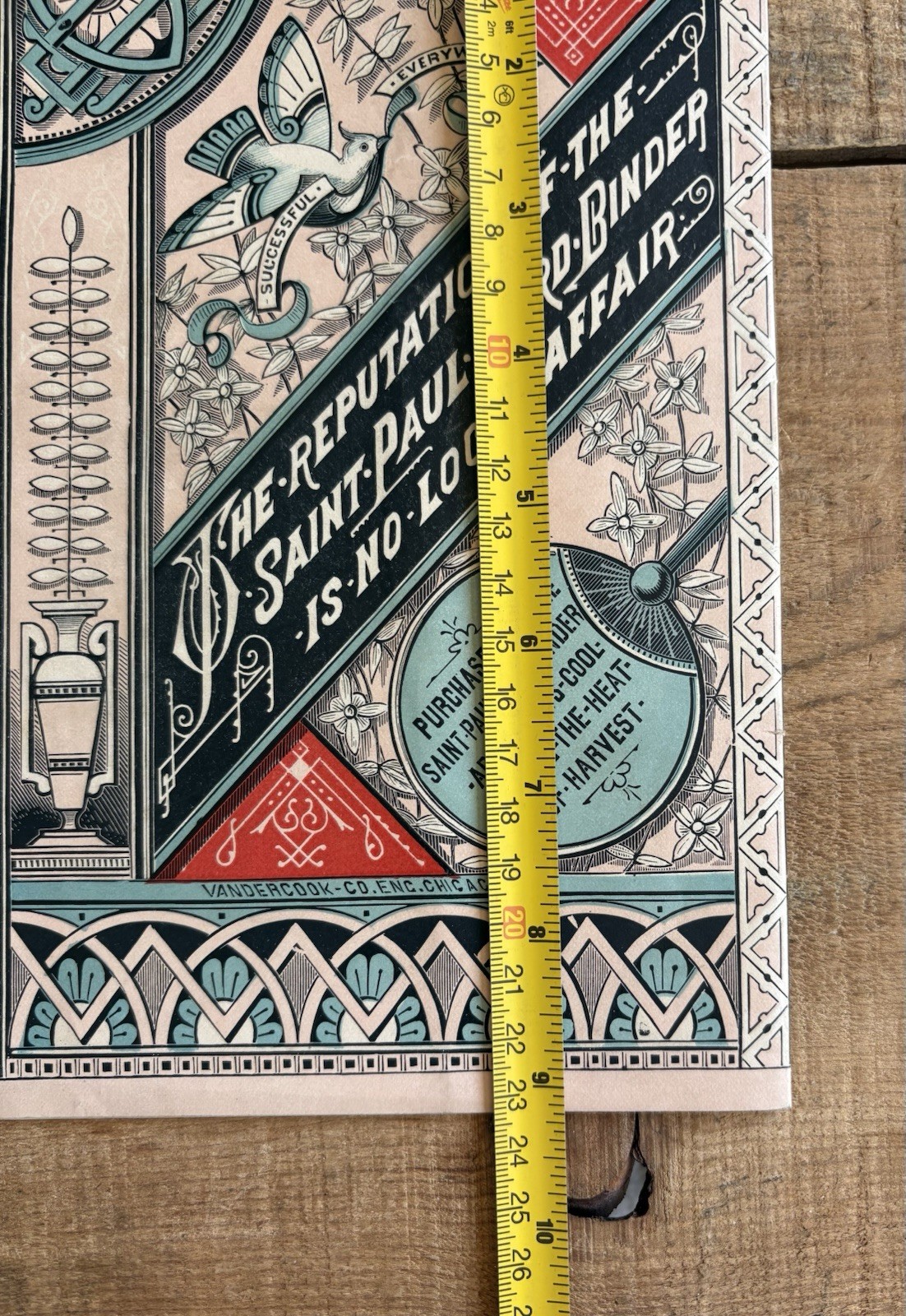 Amazing Seldom Seen Antique 1881 The Saint Paul Harvester Farm Machine Brochure