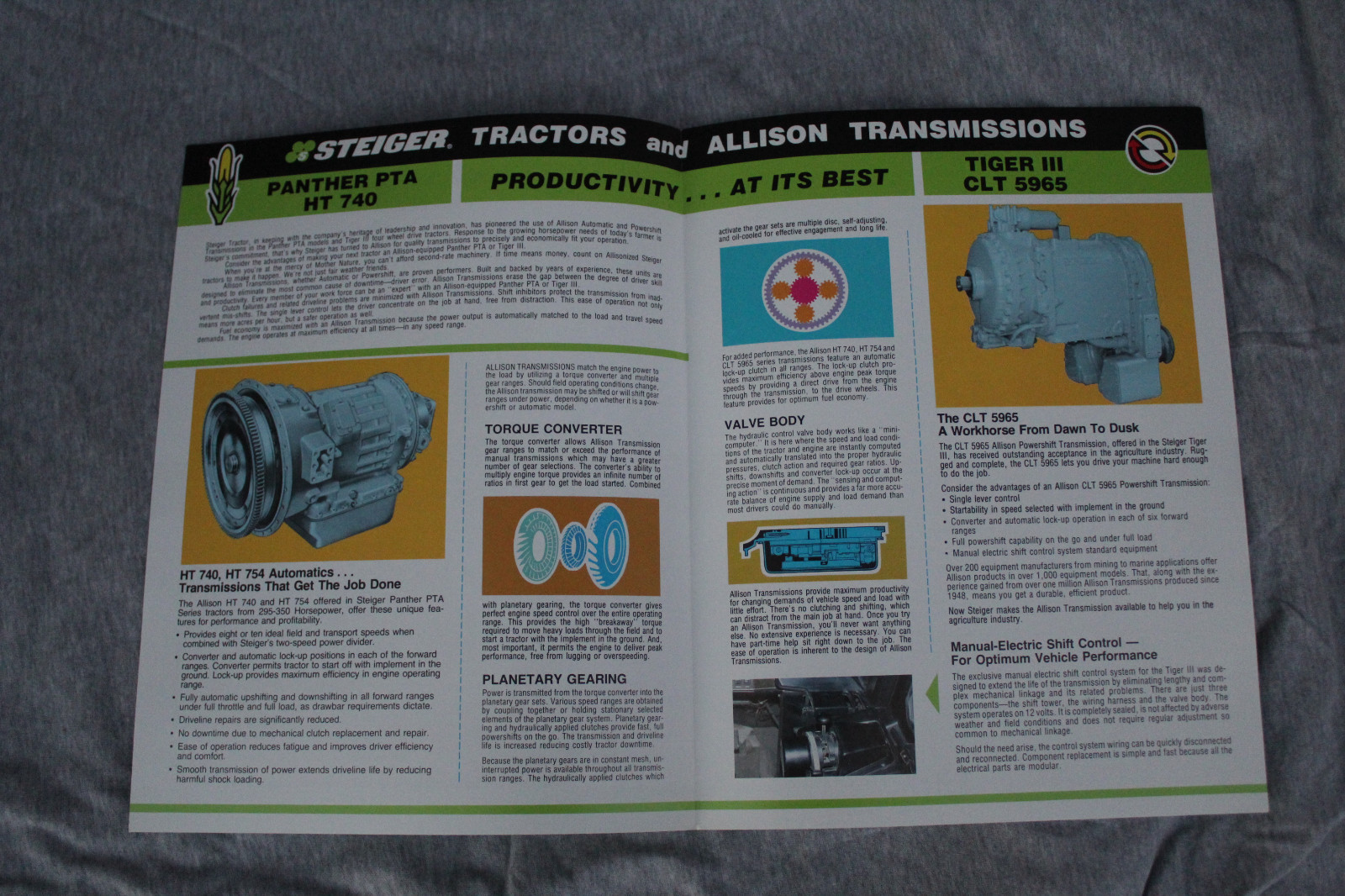 Steiger-Allison Series III Panther and Tiger 4WD tractors original sales brochur