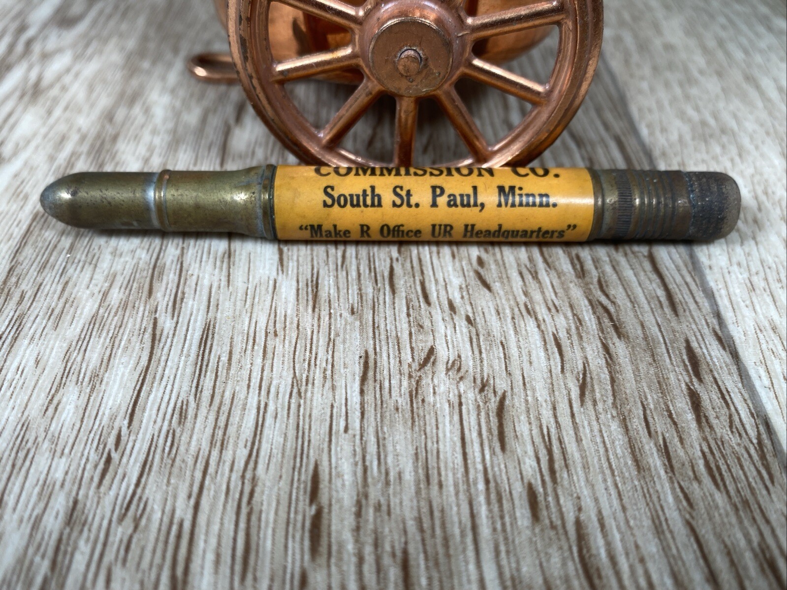 Vintage Live Stock Adversing Bullet Pencil Northwestern Commission Co.
