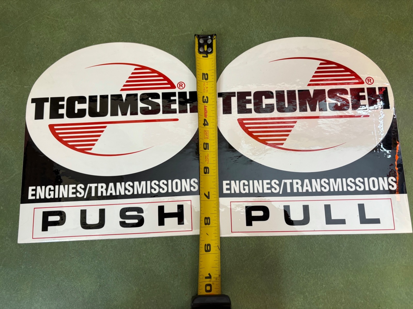 NOS Tecumseh Door Window Stickers Dealer Advertising