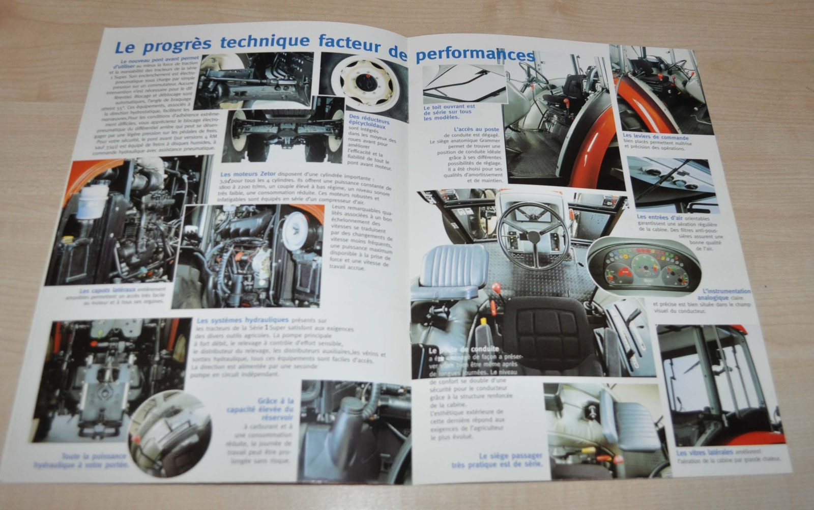 Zetor Tractor Agricultural Machinery Brochure Prospekt FR