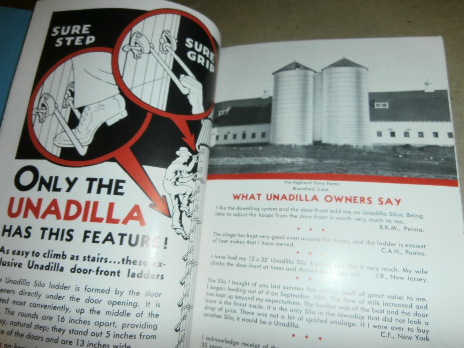 Vintage Unadilla NY Silo Co Farm Silos Sales Brochure