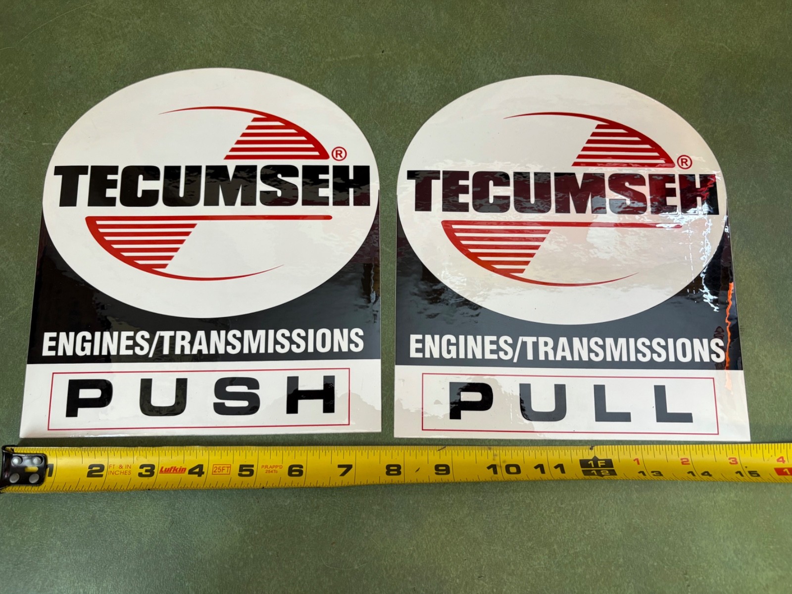 NOS Tecumseh Door Window Stickers Dealer Advertising