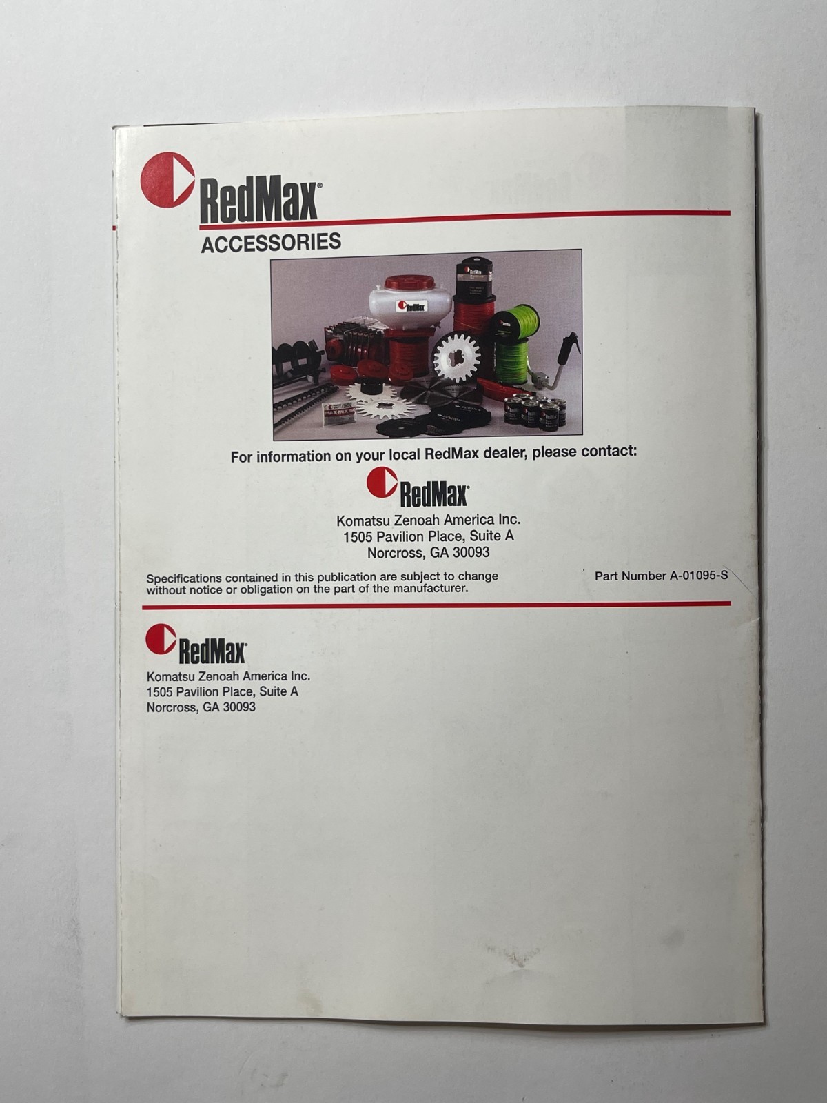 Original 1990s RedMax Power Equipment & Chainsaws Sales Brochure