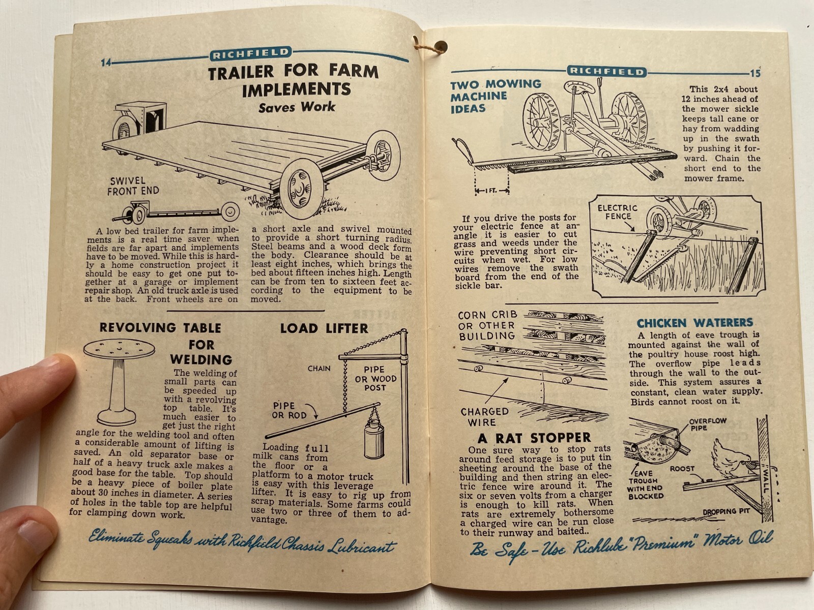 1949 Richfield Farm and Ranch Advertising Booklet w/ Projects and Records