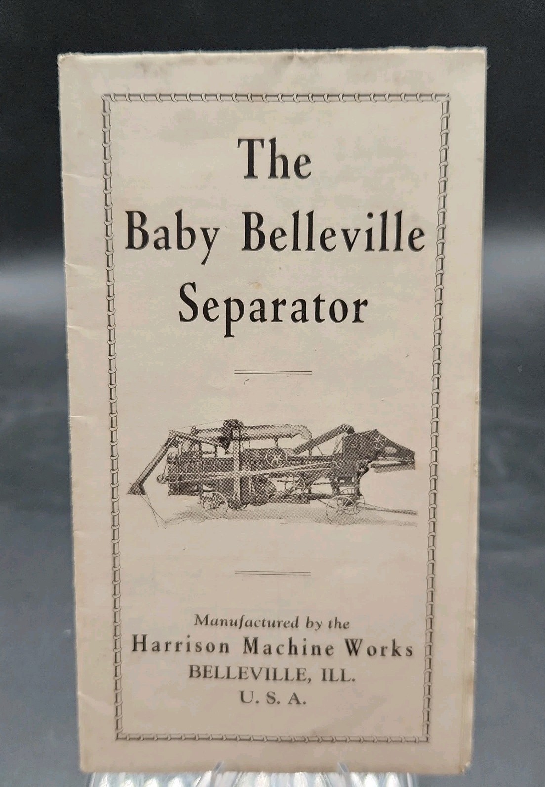Baby BELLEVILLE THRESHING Brochure – HARRISON MACHINE WORKS – Farm Advertising