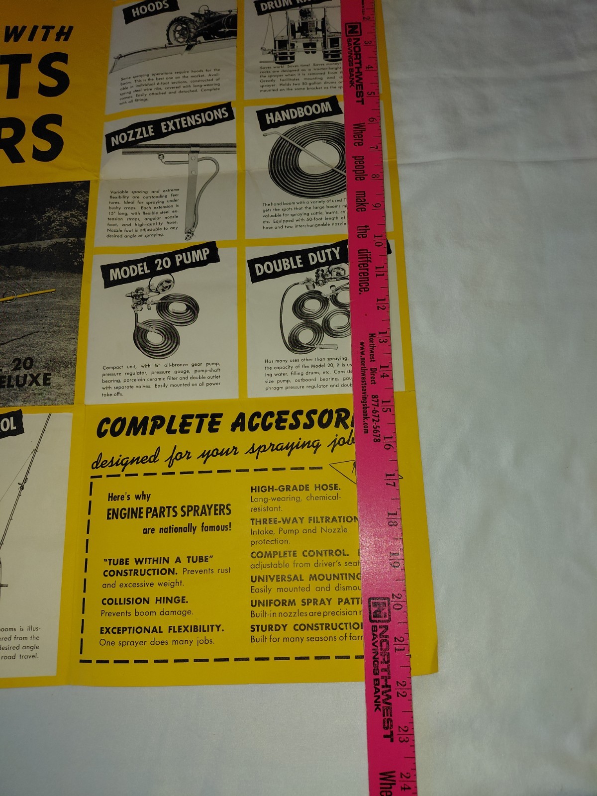 Vintage Enparco Engine Parts Sprayers approx. 22&Prime; x 28&Prime; poster 1-sided