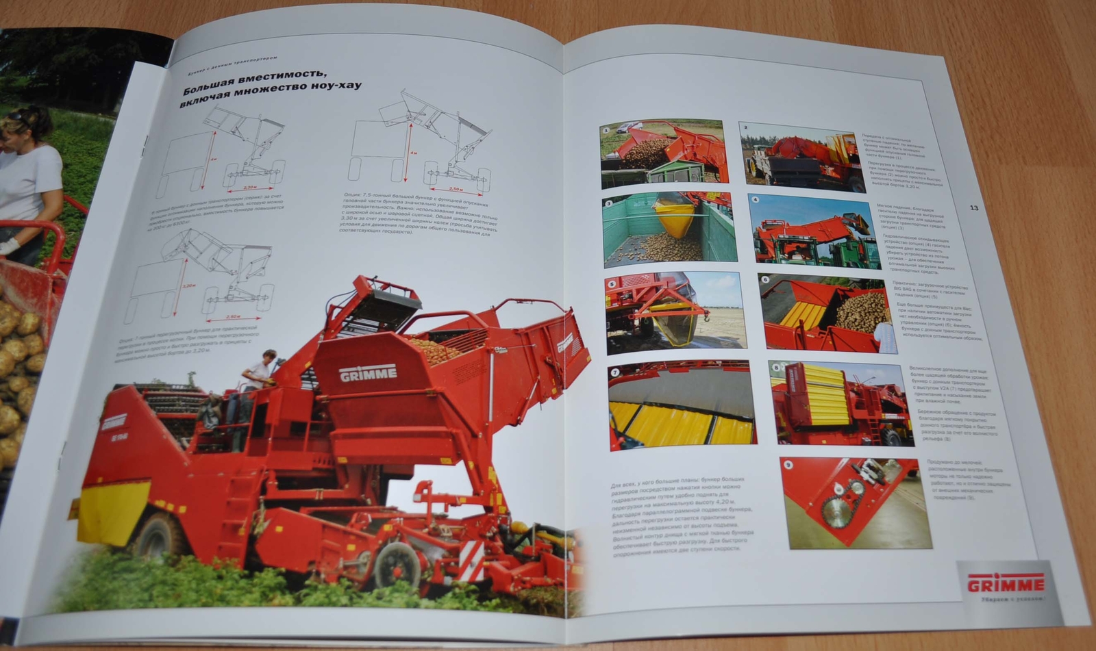 Grimme SE 150/170 Potato Harvesting Agricultural Brochure Prospekt
