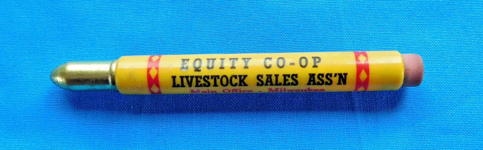 Equity Cooperative Livestock Sales Milwaukee Wisconsin Vintage Ag Pencil
