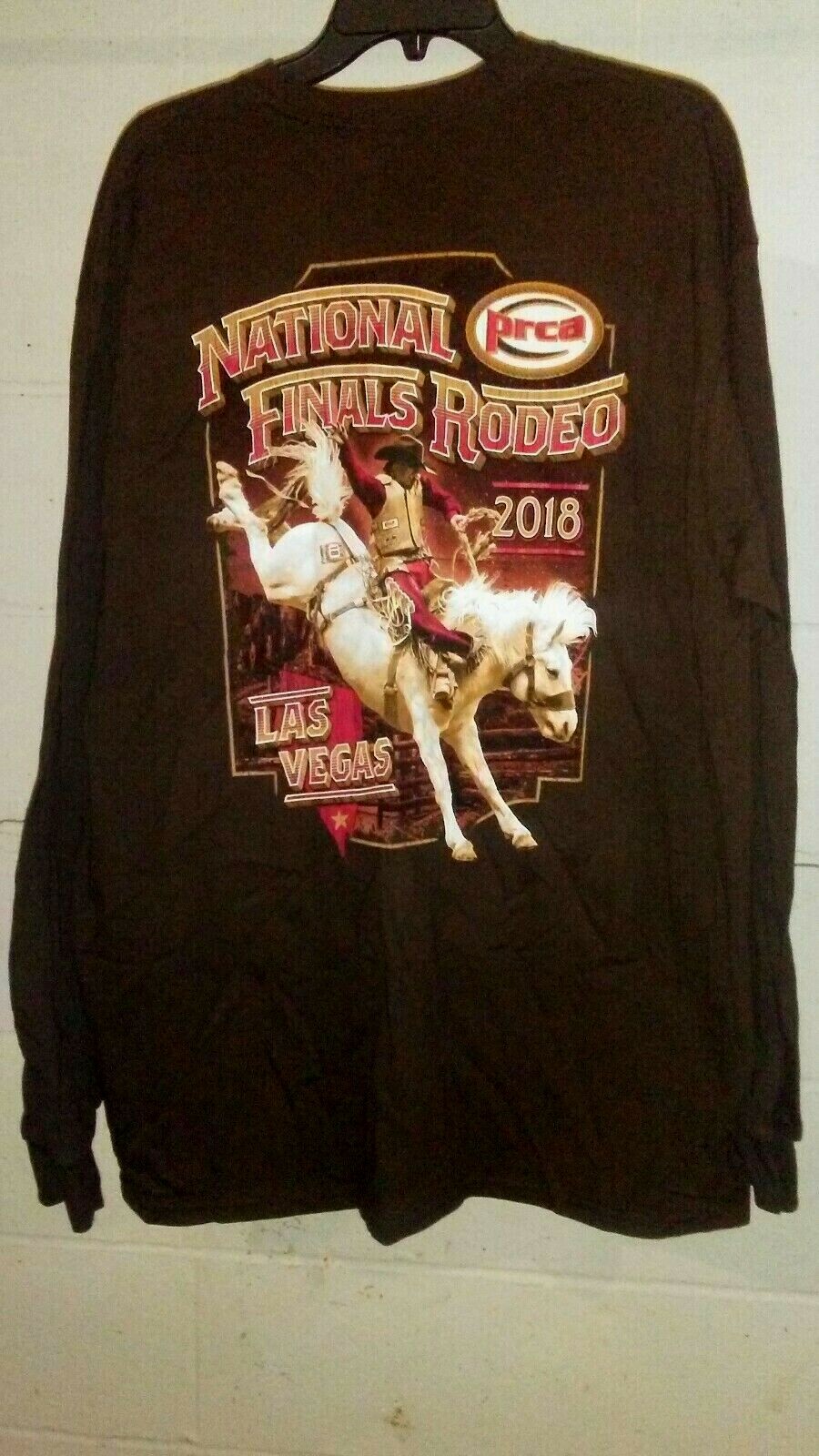 2018 National Finals Rodeo 60th Anniversary Las Vegas Ghost Rider L T-Shirt NWT
