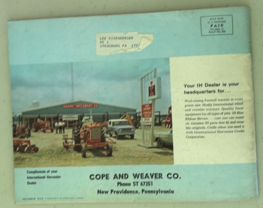 International Harvester Buyers Guide For Spring 1966 Brochure DCPA26