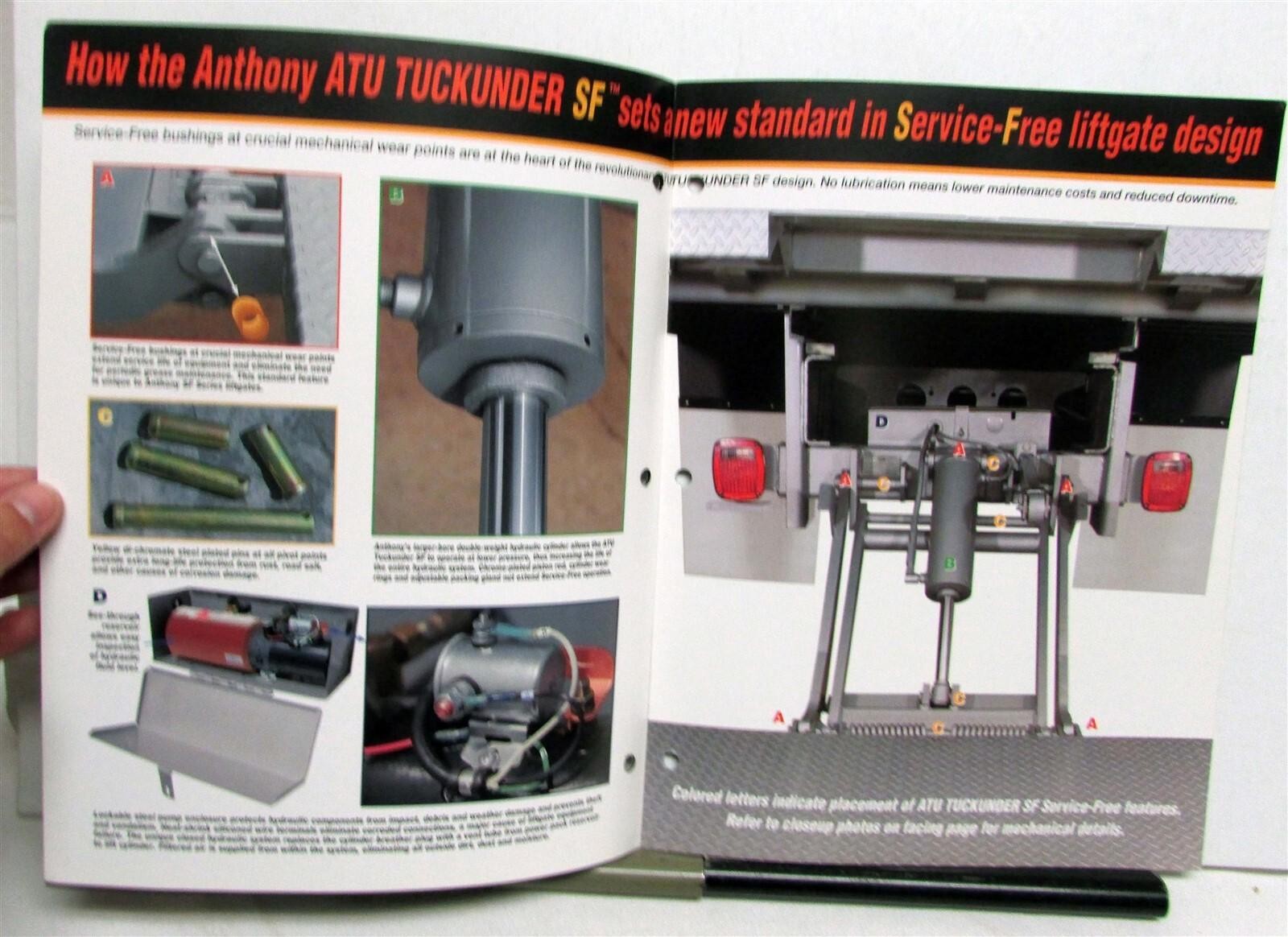 1990s Anthony Hydraulic Lift Gates ATU Tuckunder SF AR Railifter Sales Brochure