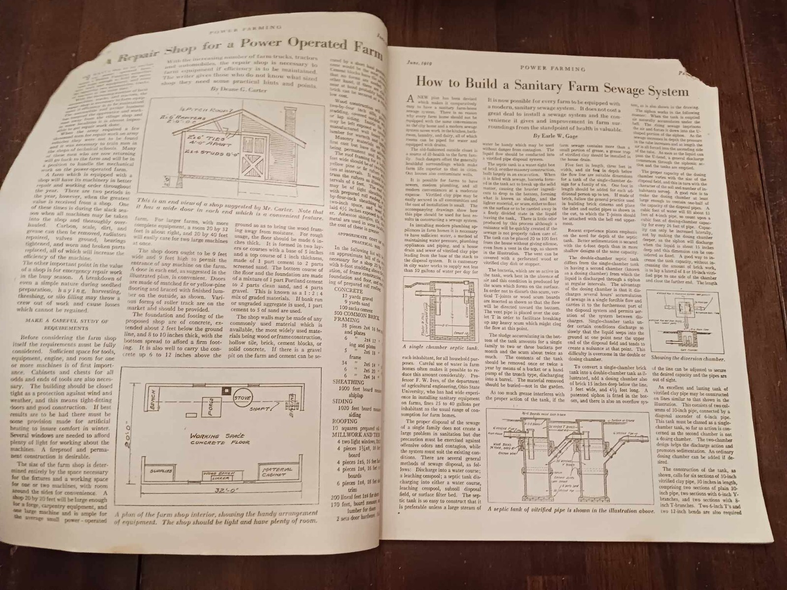 Vintage Magazine Power Farming June 1919 Ads Photos Farming News