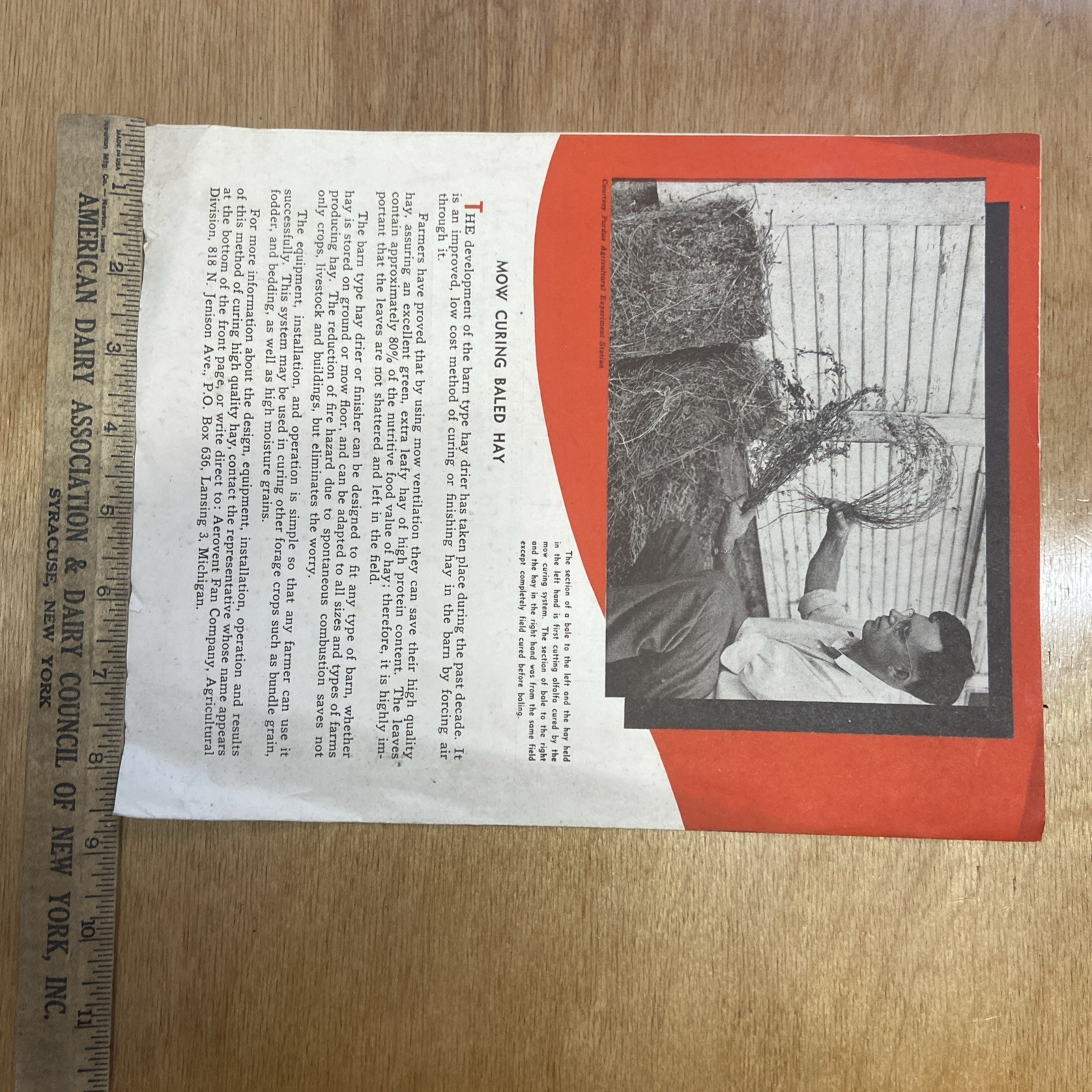Vintage Aerovent Barn Ventilation Fan Agricultural Advertising Catalog Brochure