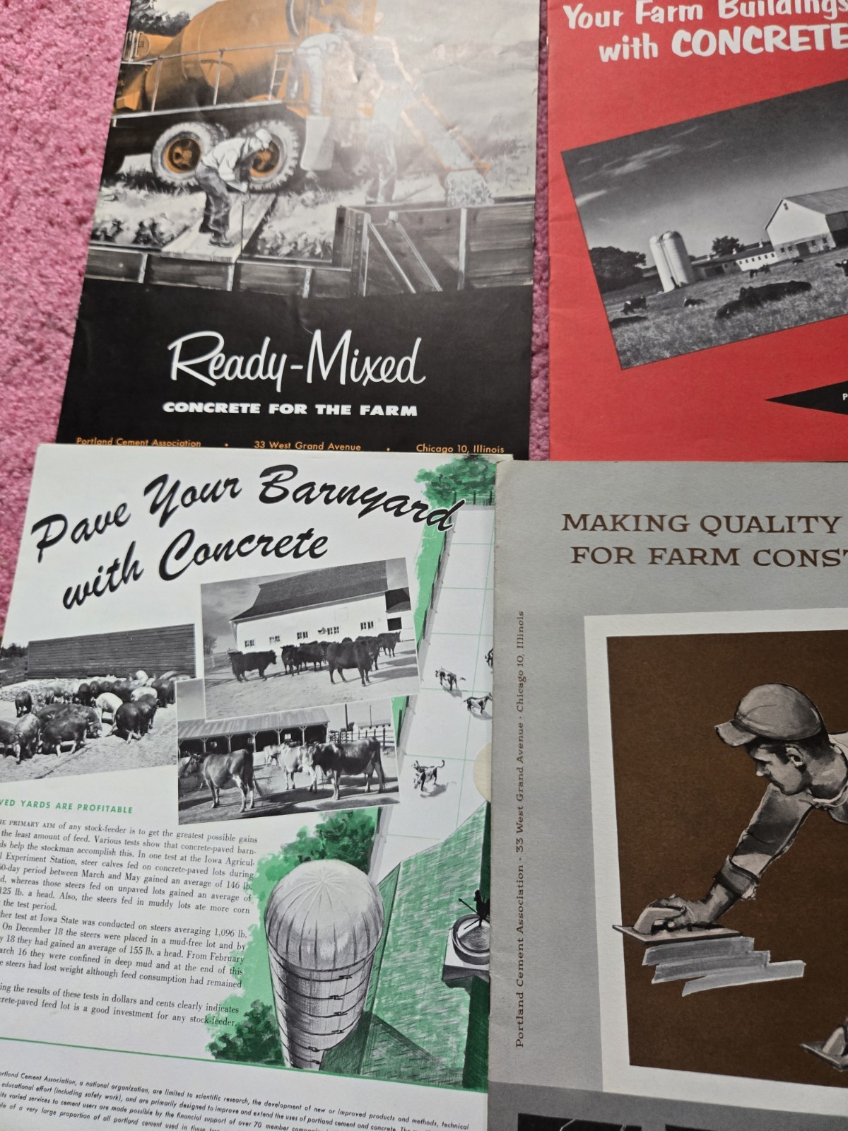Vintage Portland Cement Company Farm Building Manual Booklets