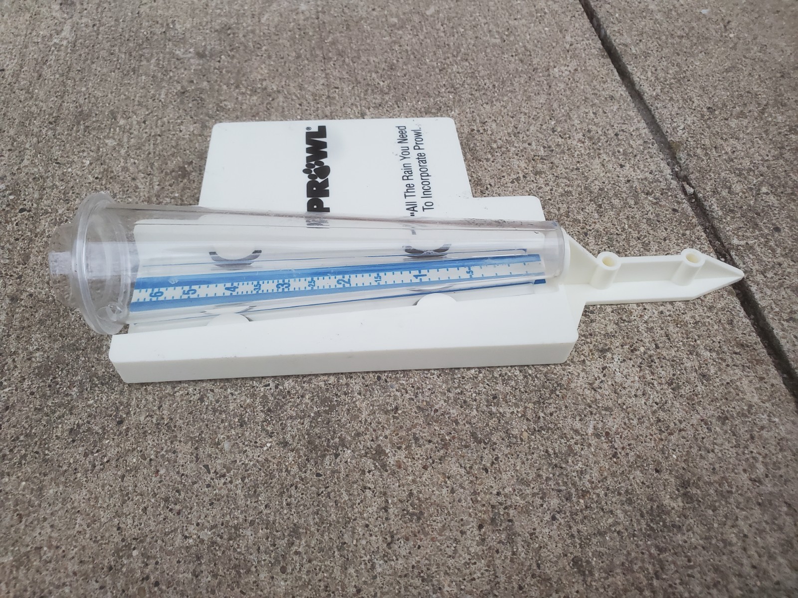 Plastic Rain Guage Prowl Farm Weed Herbicide Corn Soybeans