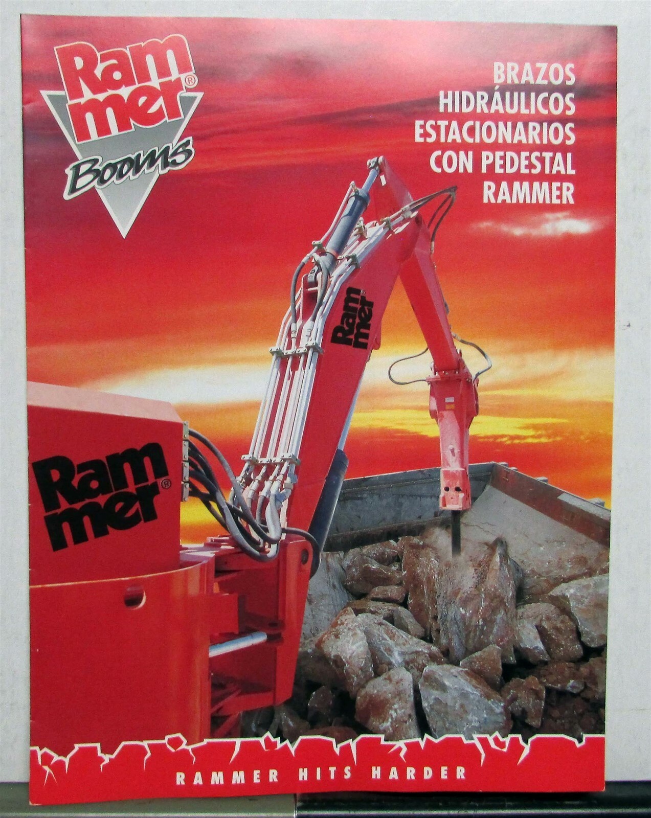 1990s Rammer Hydraulic Hammer Sales Brochure SPANISH TEXT