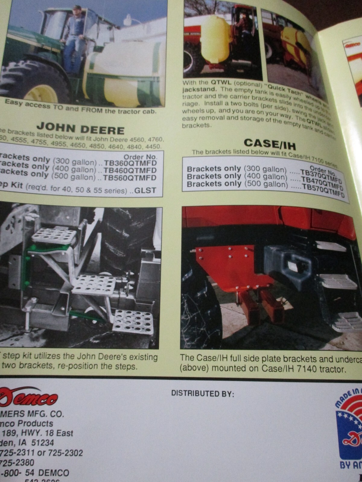 Demco Sprayers Sales/Specifications Brochures, 4 items, 1992, -1995