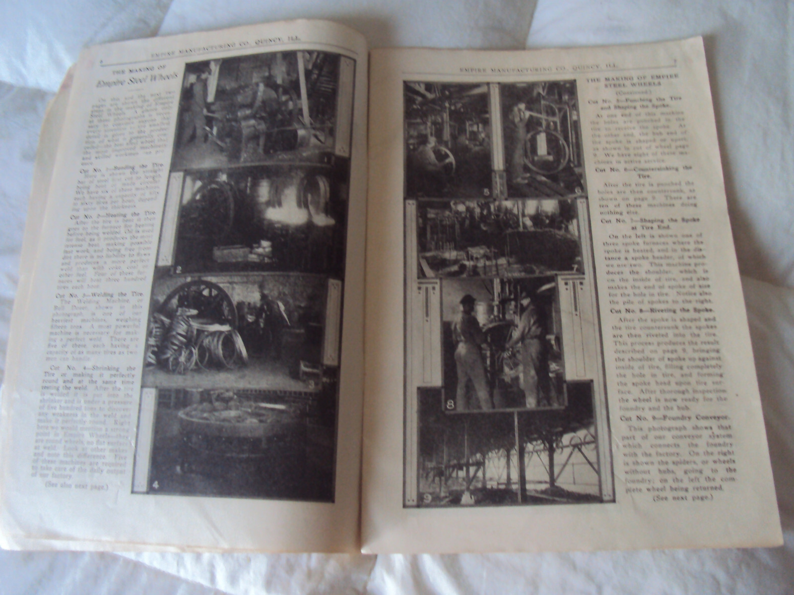 Empire Steel Wheels Catalog No 20 ca 1900 44 page Softbound Quincy IL