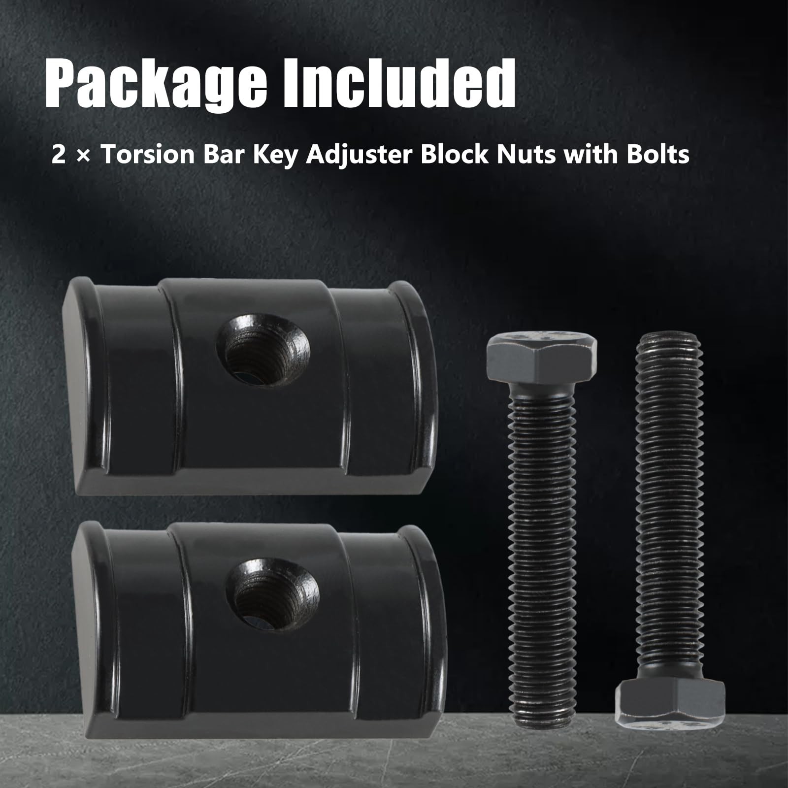PCS Torsion Bar Key Adjuster Block Nuts with Bolts for Chevy Silverado GMC