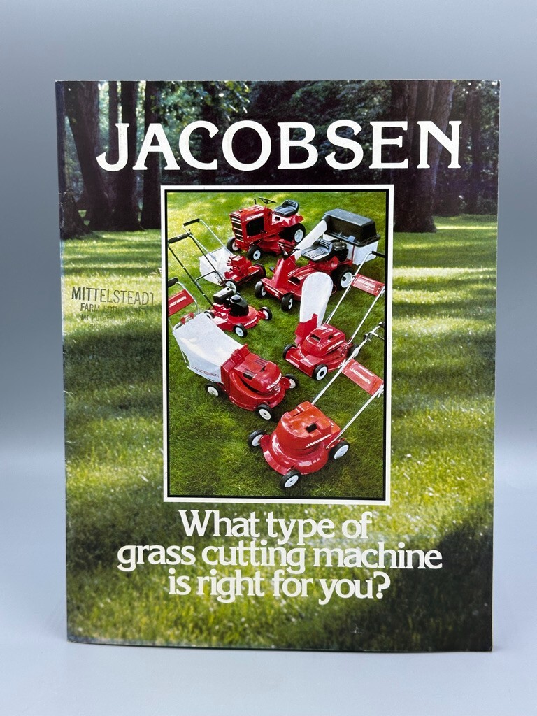 1977 JACOBSEN LAWN TRACTORS Riding Mower Advertising Catalog Vintage
