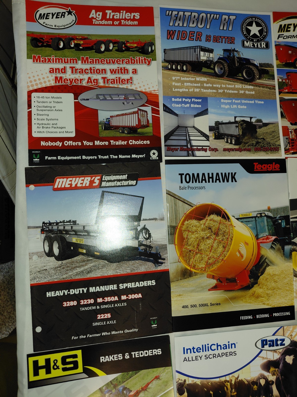 Lot Of 80+ Modern (Year 2000+) Farm Equipment, Tractor, Combine Brochures