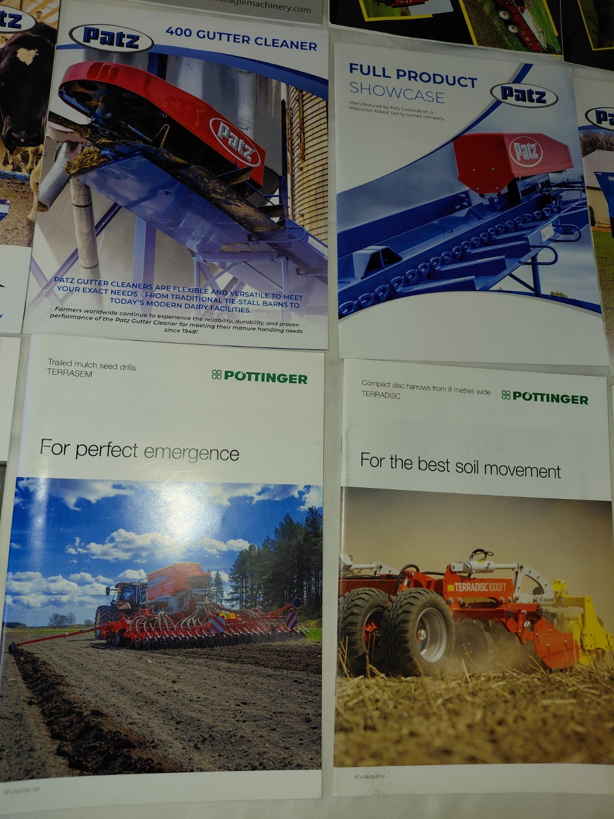 Lot Of 80+ Modern (Year 2000+) Farm Equipment, Tractor, Combine Brochures