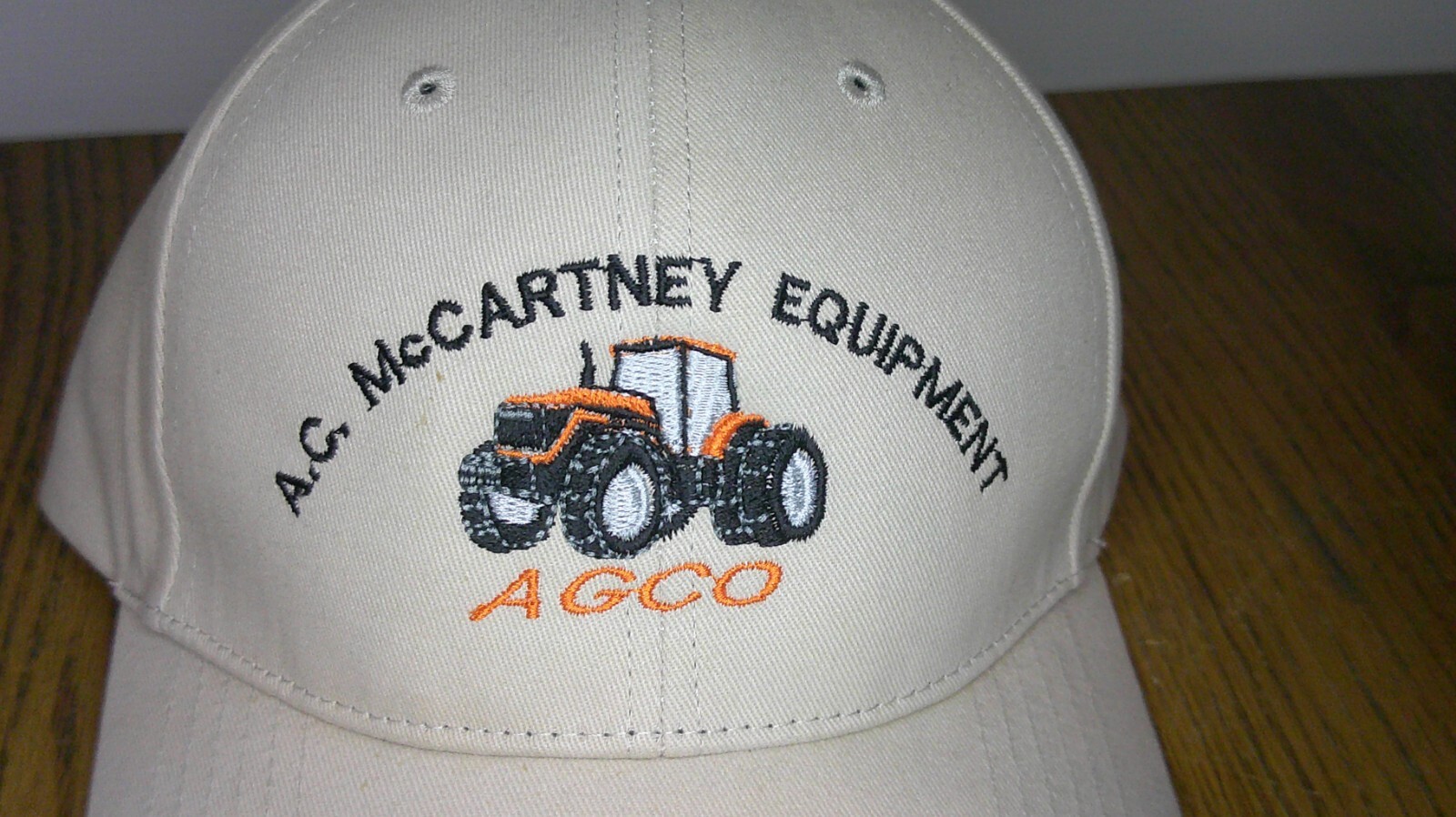 vintage A.C. McCartney Equipment AGCO tractors advertising hook & loop cap Z77