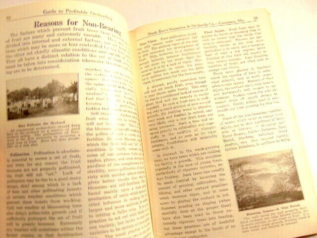 vintage 1938 Stark Bros. Guide to Profitable Orcharding; (Louisiana, MO)