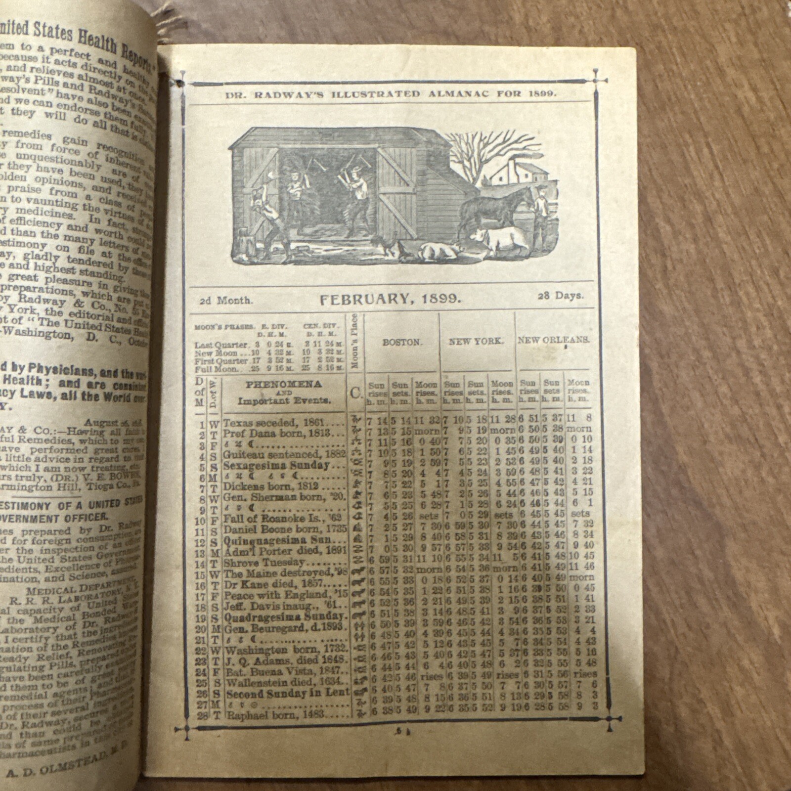 1899 Radway’s Almanac