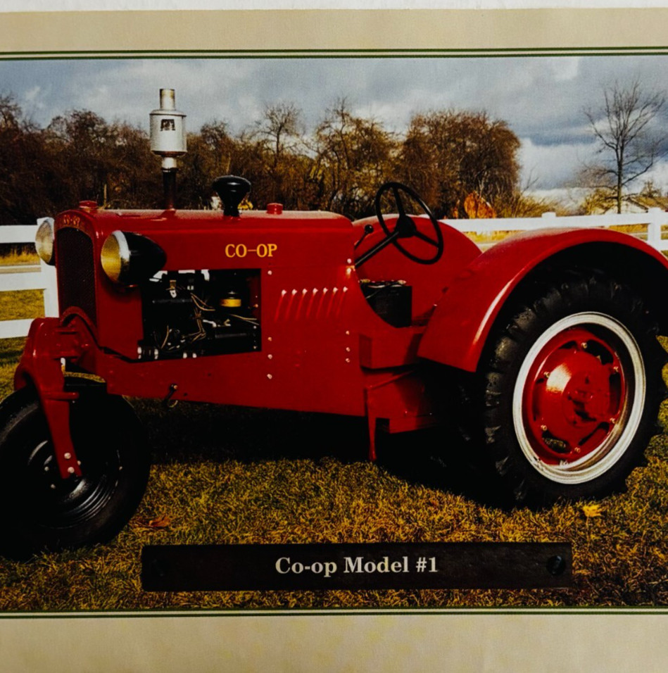 1936 Co-Op Model #1 Antique Tractor 1970-80s Book Print Agriculture Farming C80B