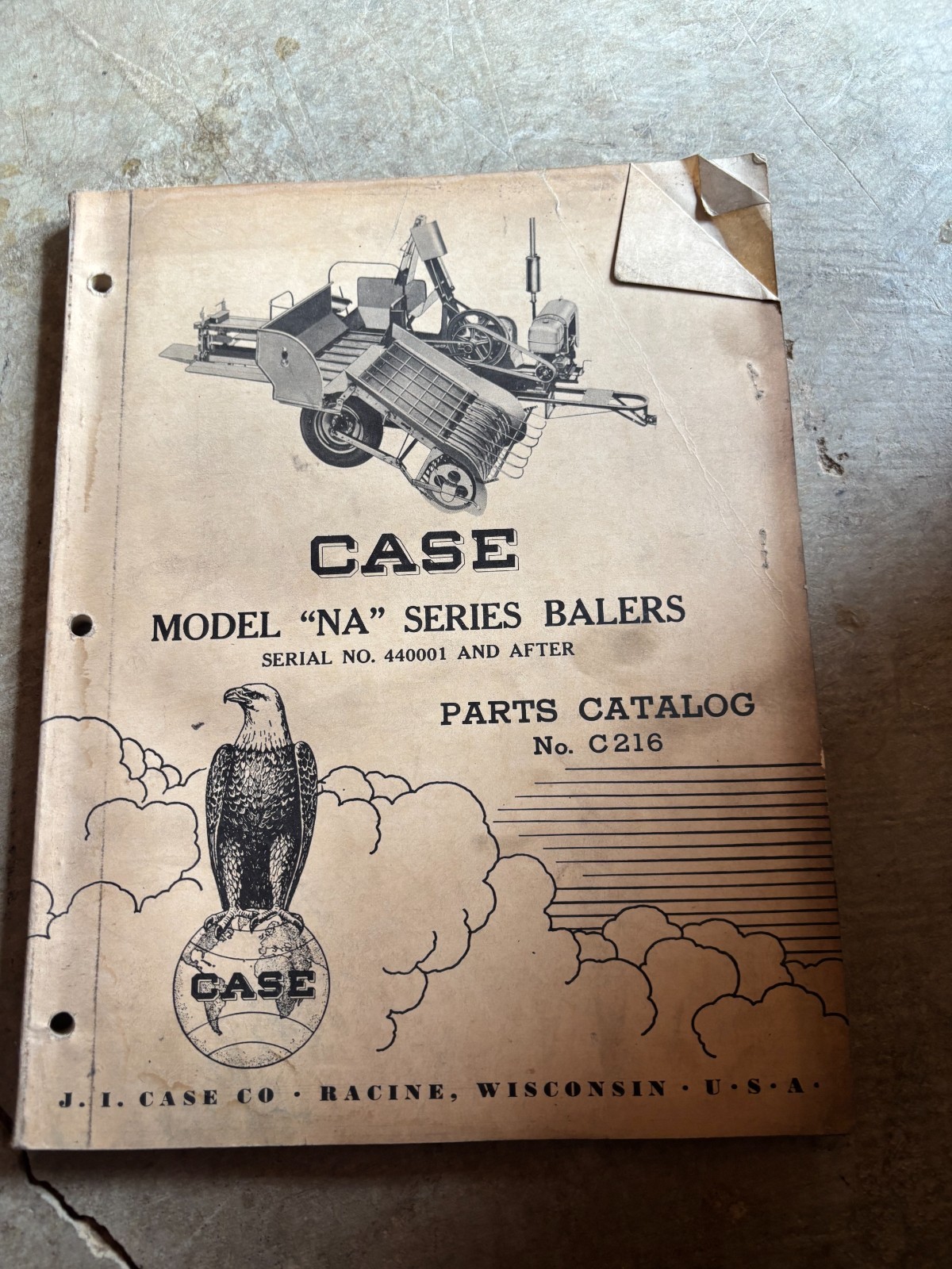Case Tractor NA Hay Baler Parts Book Manual AMIL26