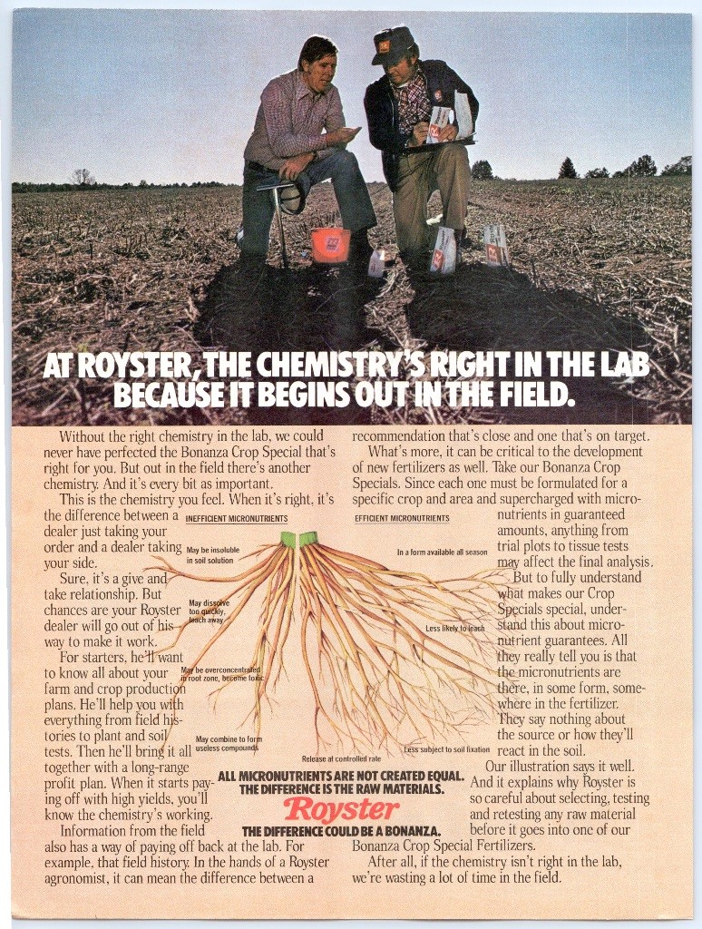 Royster Bonanza Crop Special Fertilizer Farming Agriculture 1978 Print Ad