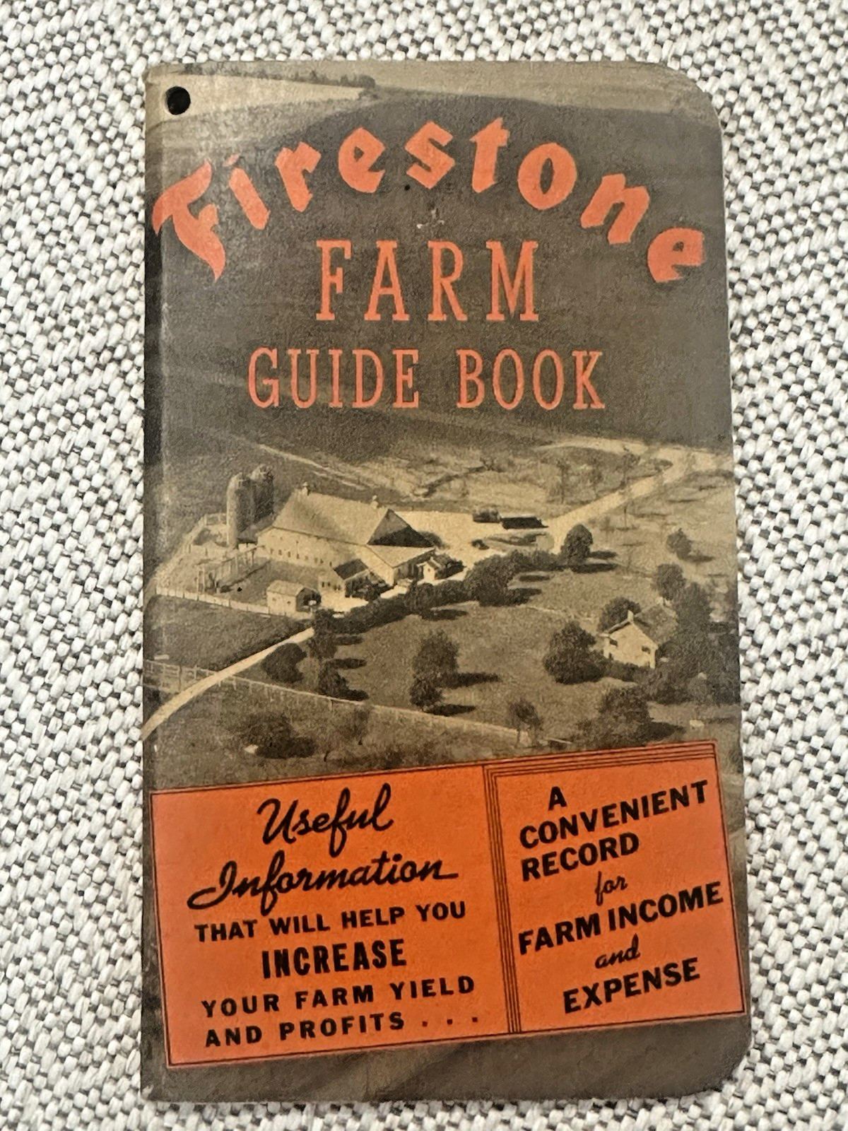 Vintage FIRESTONE FARM GUIDE BOOK Lyons, Kansas Copyright 1940, Calendar 1942-43