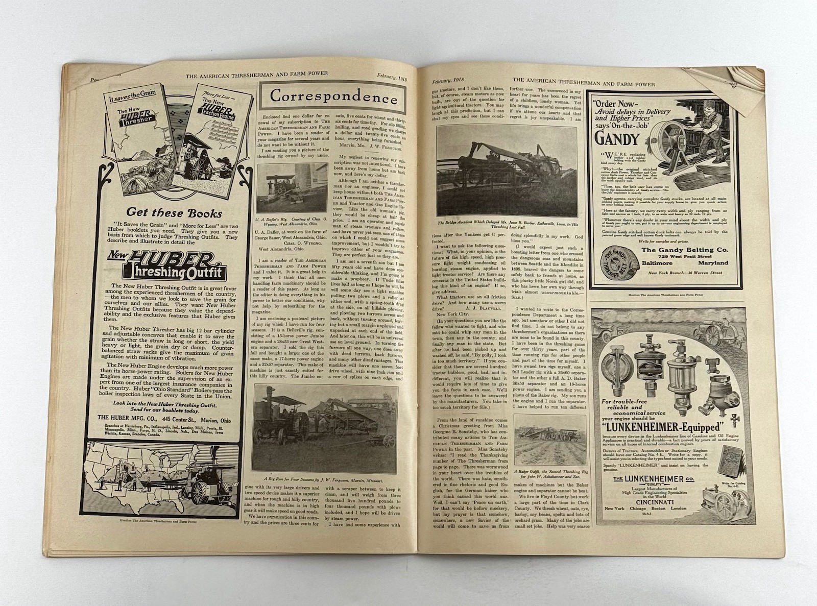 The American Thresherman & Farm Power MAGAZINE February 1918 MADISON, WIS.