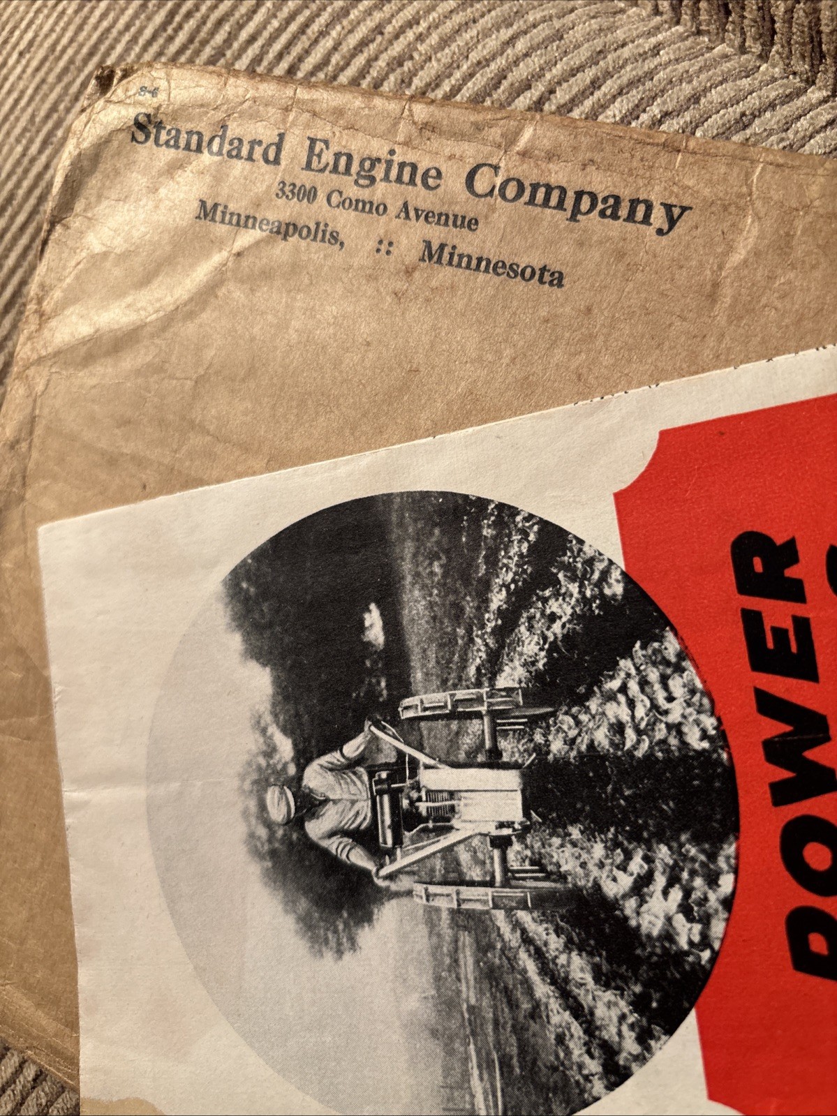 Standard Engine Co Minneapolis MN 1931 Brochure For A Standard Garden Tractor