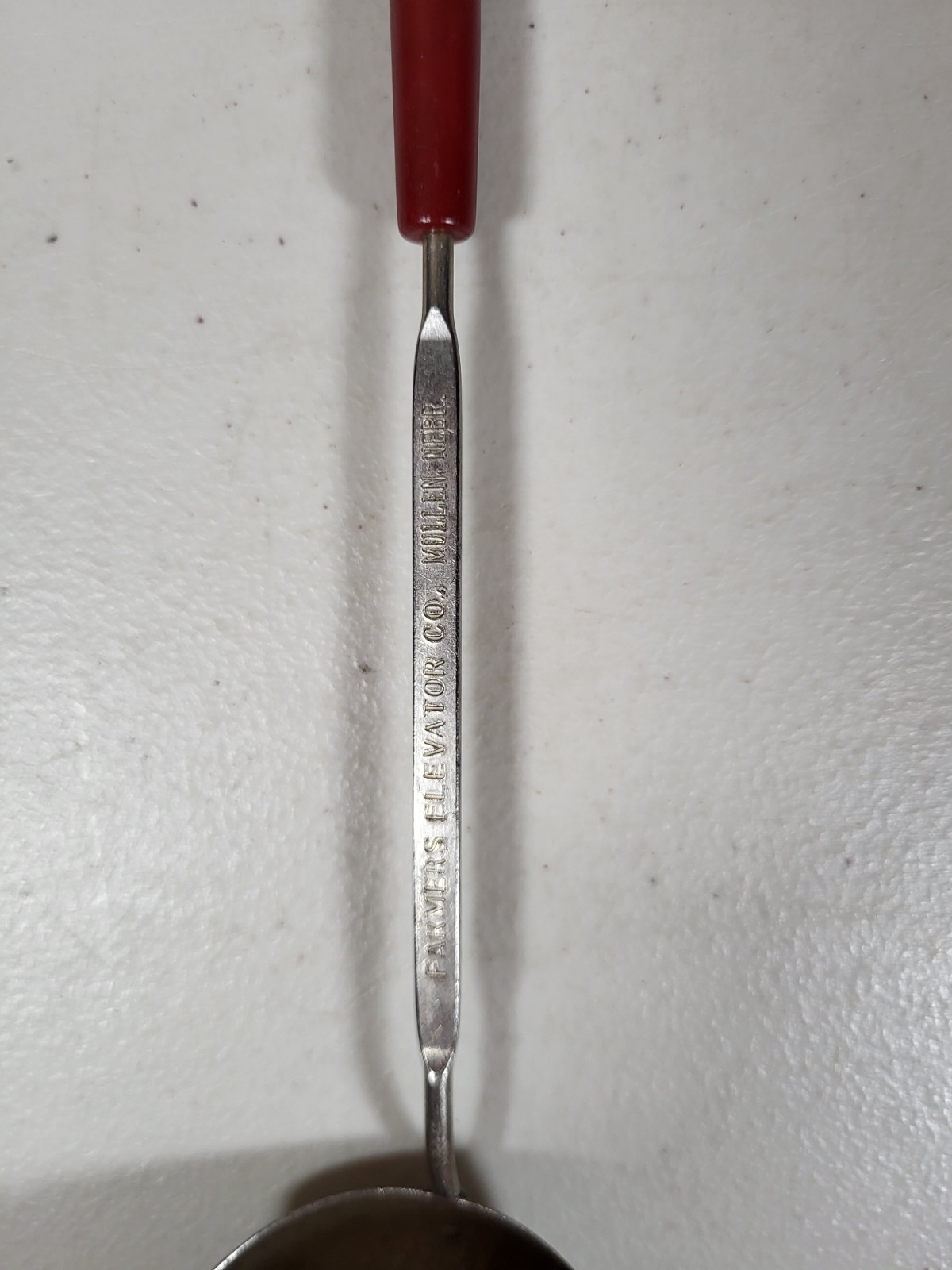 Farmer&rsquo;s Elevator Co. Mullen Nebraska Ladle Vintage Advertising