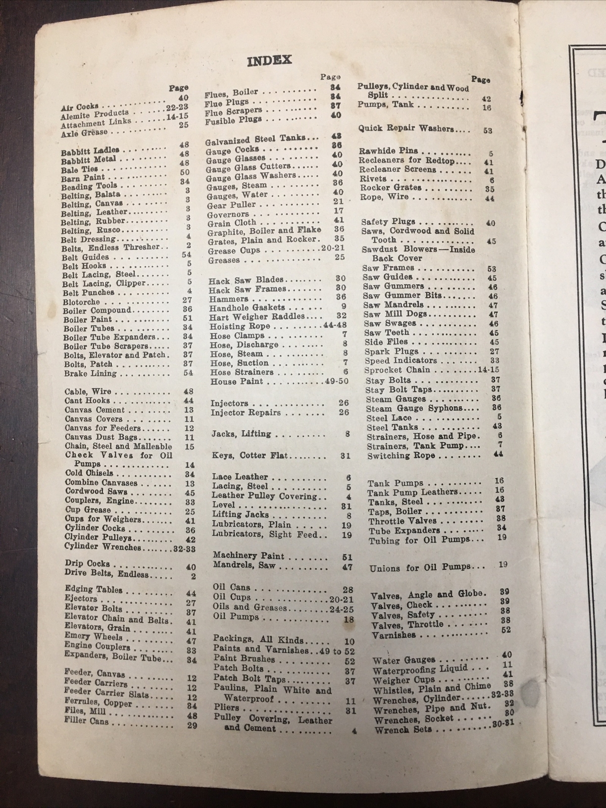 1935 Thresher and Mill Supply Catalogue Hudson-Hill & Co