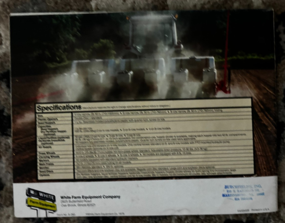 White Tractor Planters For 1979 Brochure DCPA26