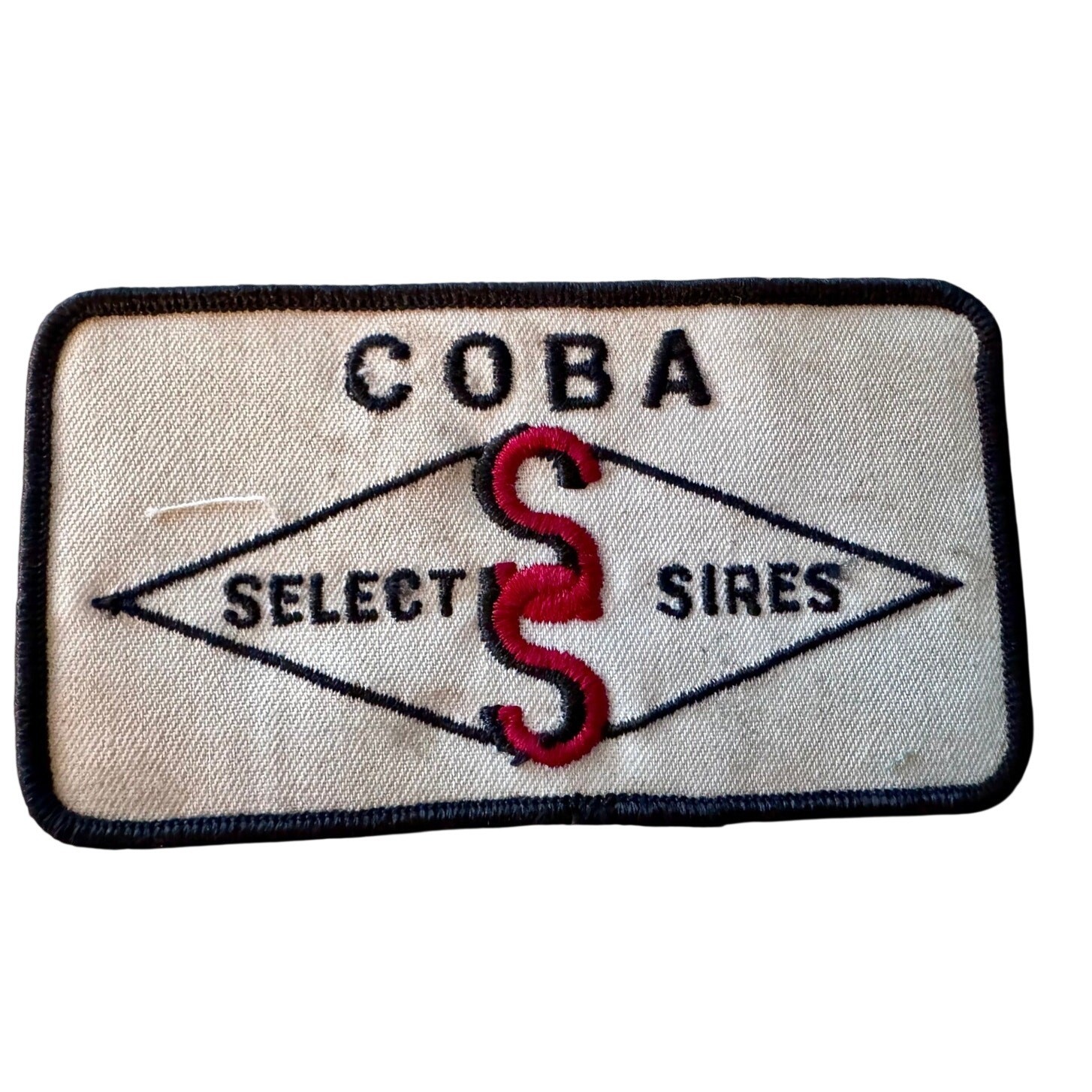 Vintage COBA Select Sires Embroidered Workwear Uniform Patch 5 x 2.75