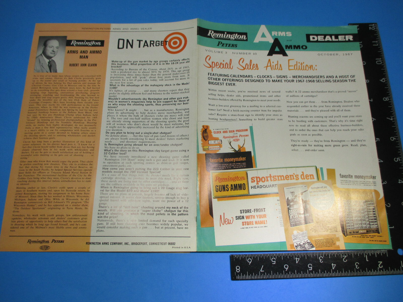 Vintage 1967 Remington Peters Arms & Ammo Dealer Brochure Sales Aids M6597