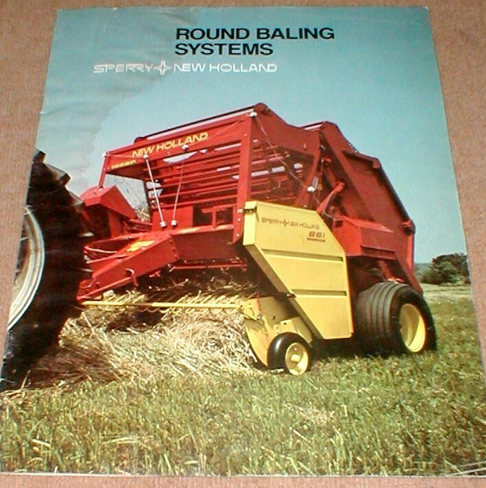 Sperry New Holland Round Baling Systems 1979 Full Color 12 Page Dealer Brochure