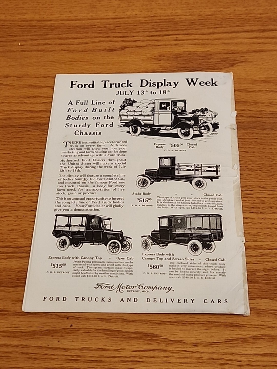 The Fordson Magazine July 1925 Vintage Original