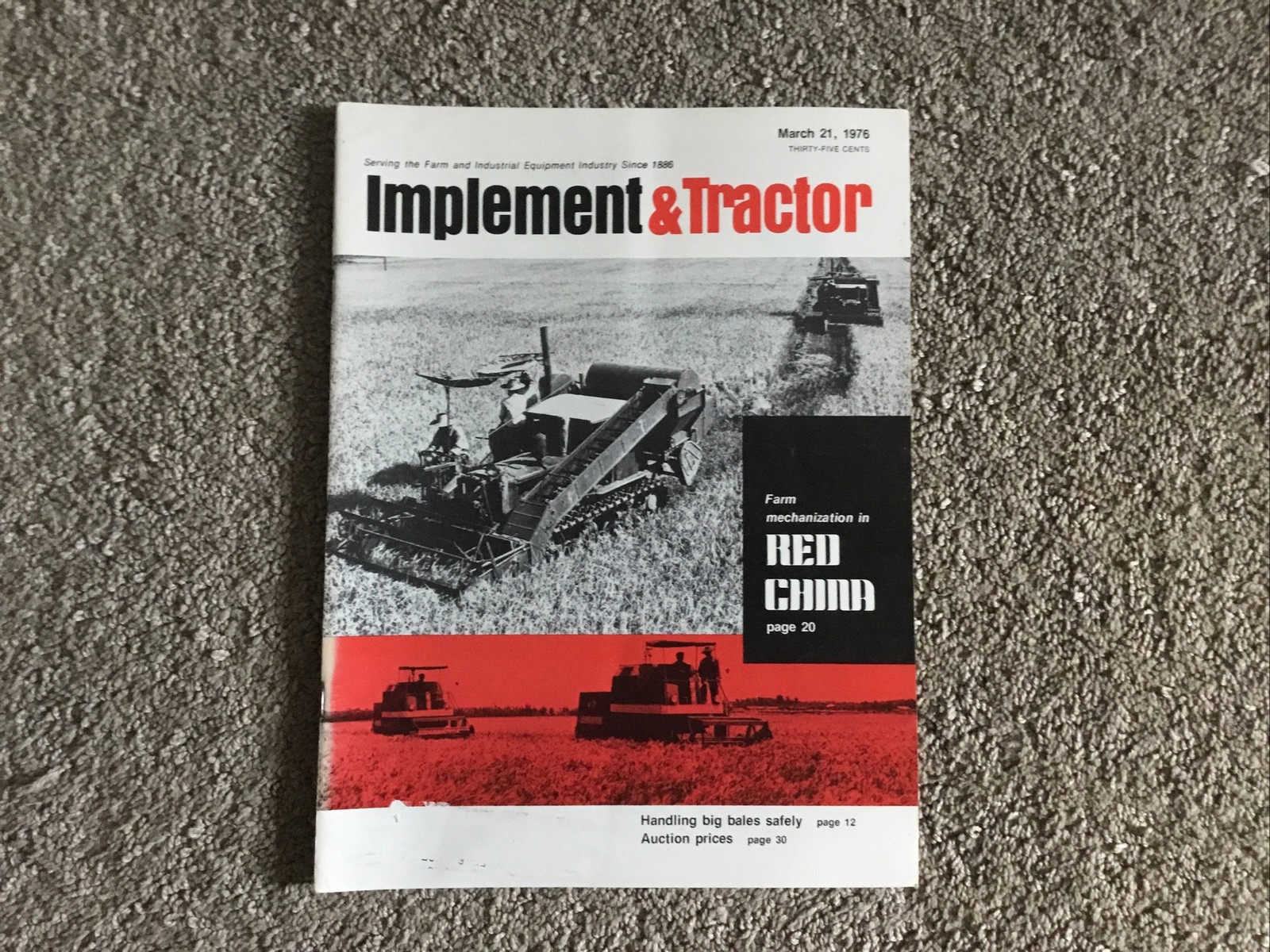 Implement & Tractor Magazine March 21, 1976 Farming Agriculture Vintage Ads J
