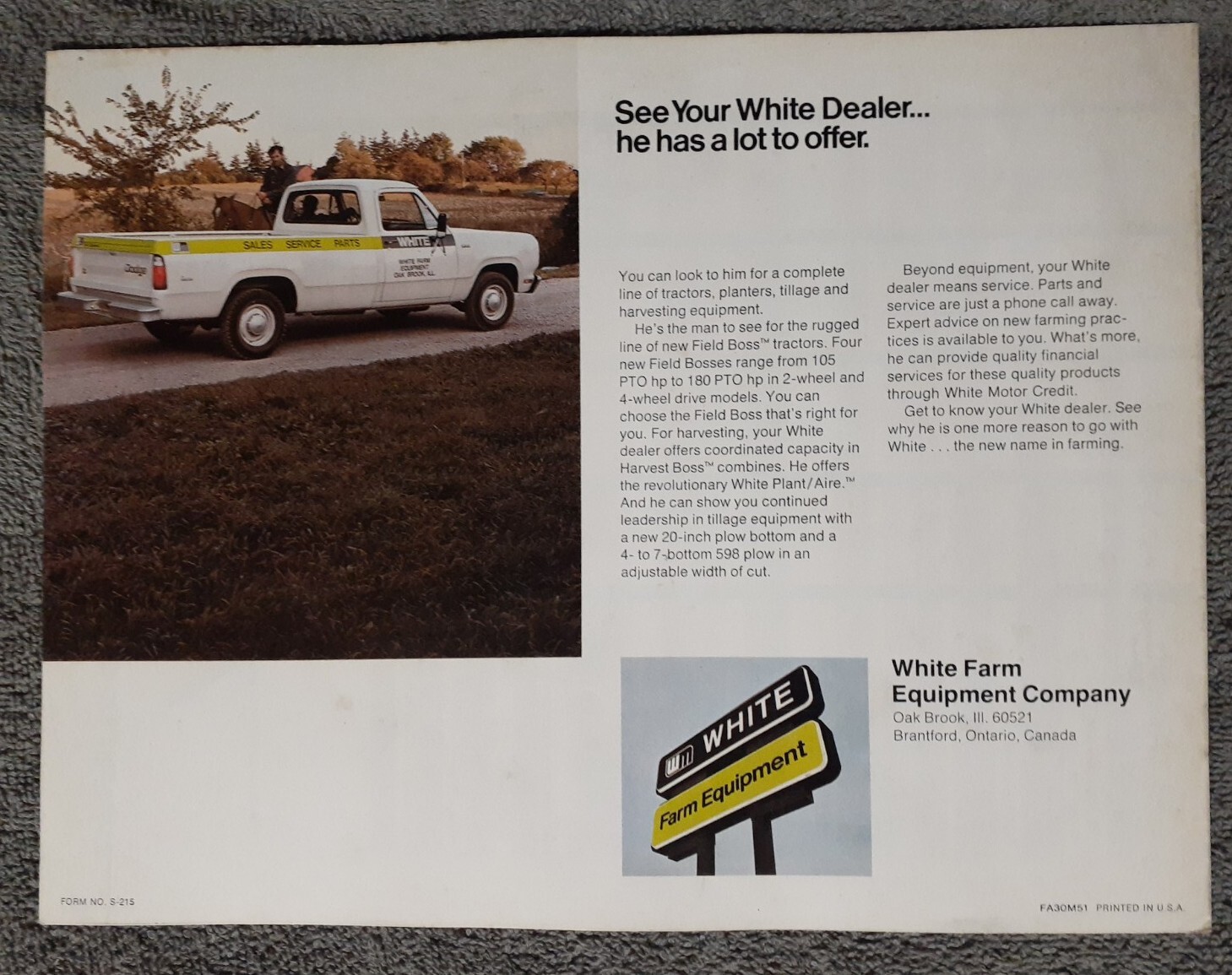 White Planters Brochure