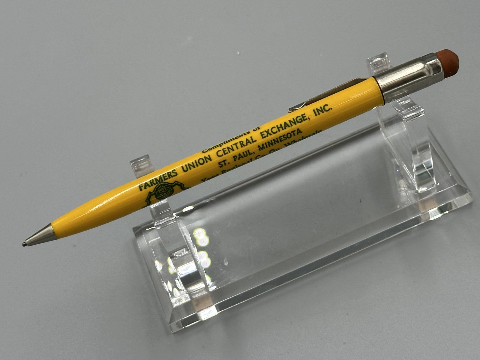 Vintage FARMERS UNION Advertising Mechanical Pencil