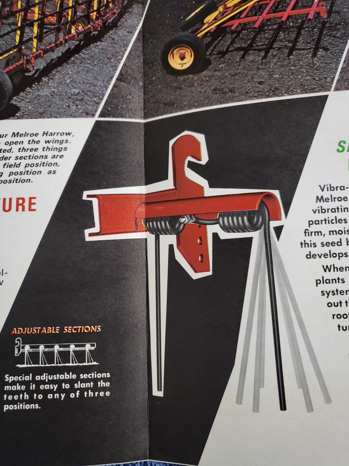 Farm Implement Brochure MELROE Harroweeder Harrow Weeder Gwinner North Dakota