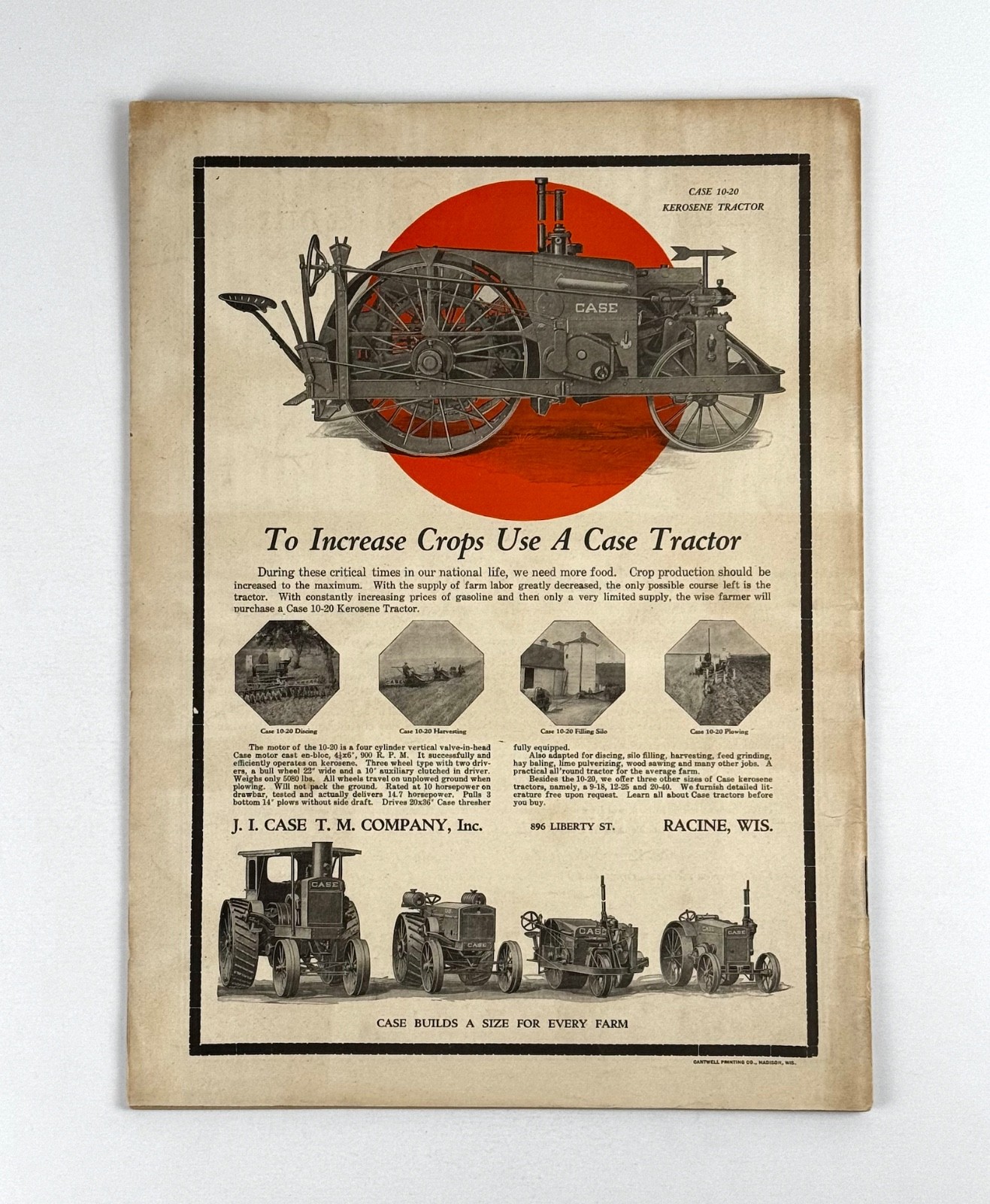 The American Thresherman & Farm Power MAGAZINE April 1918 MADISON, WIS.