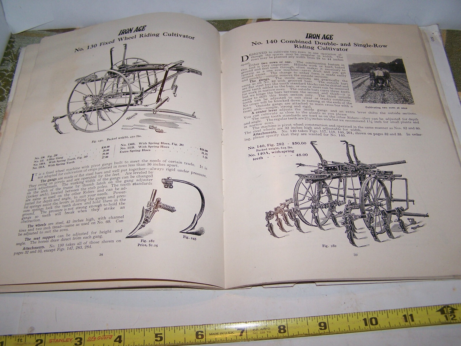 IRON AGE 1910 Full Line Sales Catalog Cultivator Plow Planter Farm Garden NICE!